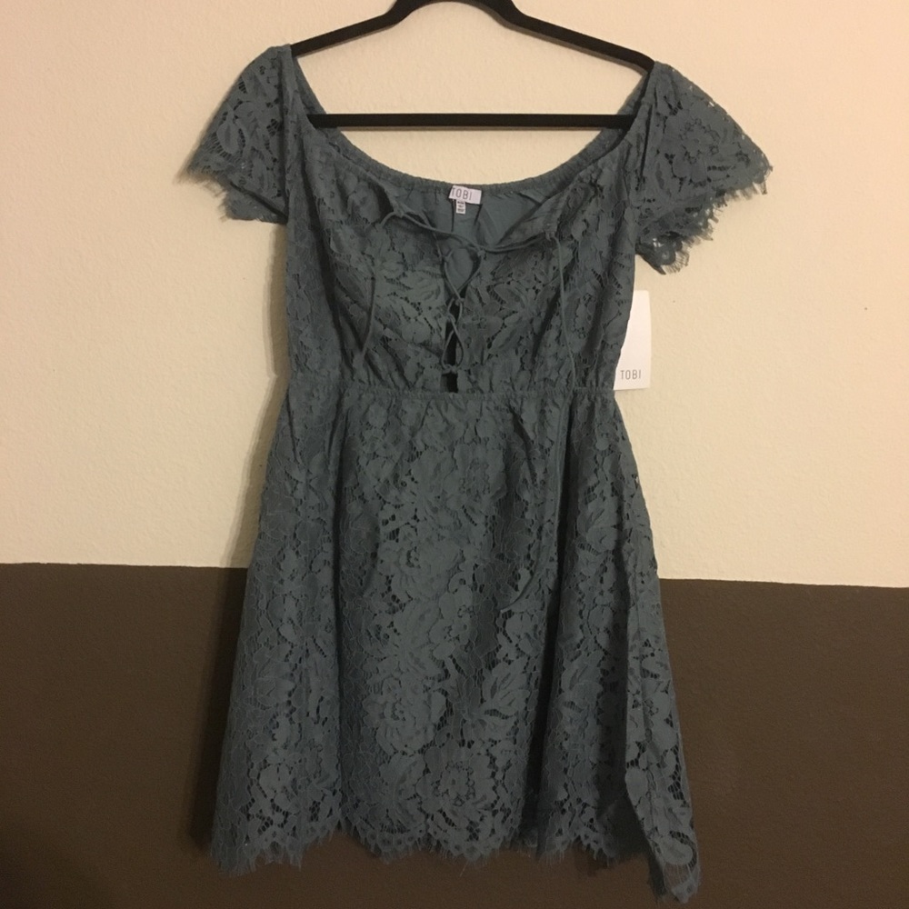 TOBI Eden Lace Skater Dress